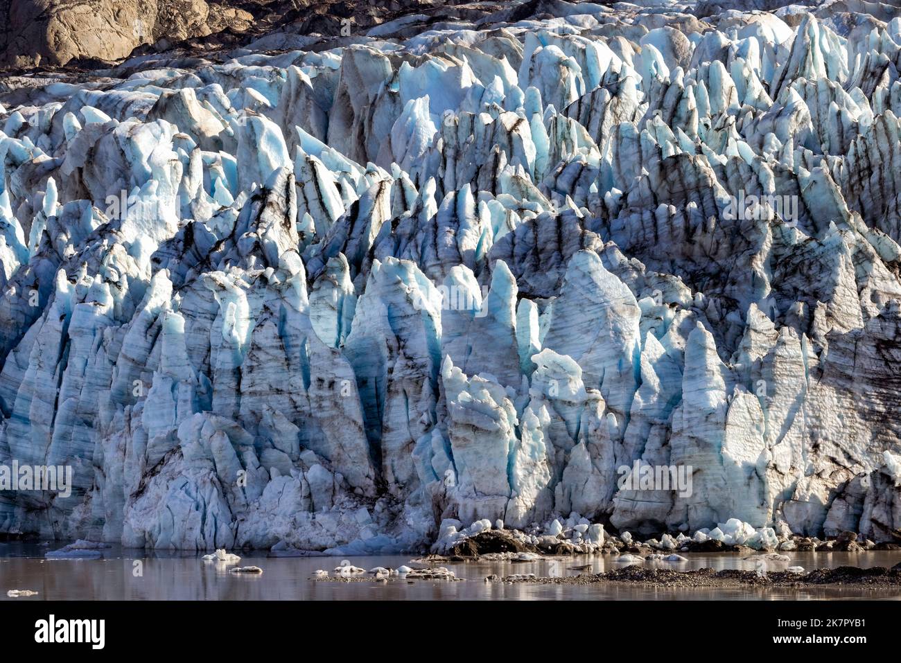 Lamplugh Glacier - Glacier Bay National Park and Preserve, in der Nähe von Juneau, Alaska, USA Stockfoto
