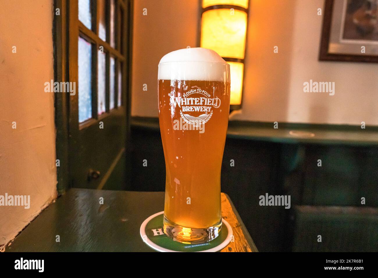 Bier in Whitefield im Rob Roy Irish Pub in Cobh, Irland Stockfoto
