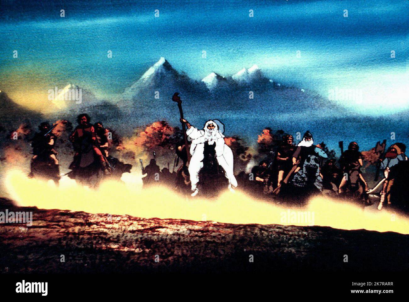 Gandalf der Weiße Film: Der Herr der Ringe (USA 1978) Regie: Ralph Bakshi 15. November 1978 **WARNUNG** Dieses Foto ist nur für redaktionelle Verwendung bestimmt und unterliegt dem Copyright von UNITED ARTISTS und/oder dem Fotografen, der von der Film- oder Produktionsfirma beauftragt wurde und darf nur von Publikationen im Zusammenhang mit der Bewerbung des oben genannten Films reproduziert werden. Eine obligatorische Gutschrift für UNITED ARTISTS ist erforderlich. Der Fotograf sollte auch bei Bekanntwerden des Fotos gutgeschrieben werden. Ohne schriftliche Genehmigung der Film Company kann keine kommerzielle Nutzung gewährt werden. Stockfoto