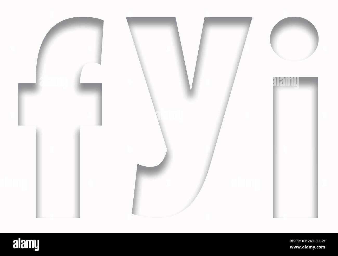 Zu Ihrer Information handelt es sich um eine grafische 3-d-Illustration über Akronyme und Initialismen, die bei der SMS auf dem Telefon verwendet werden. Dieses hier ist zu Ihrer Information. Was für Ihr inf Stockfoto