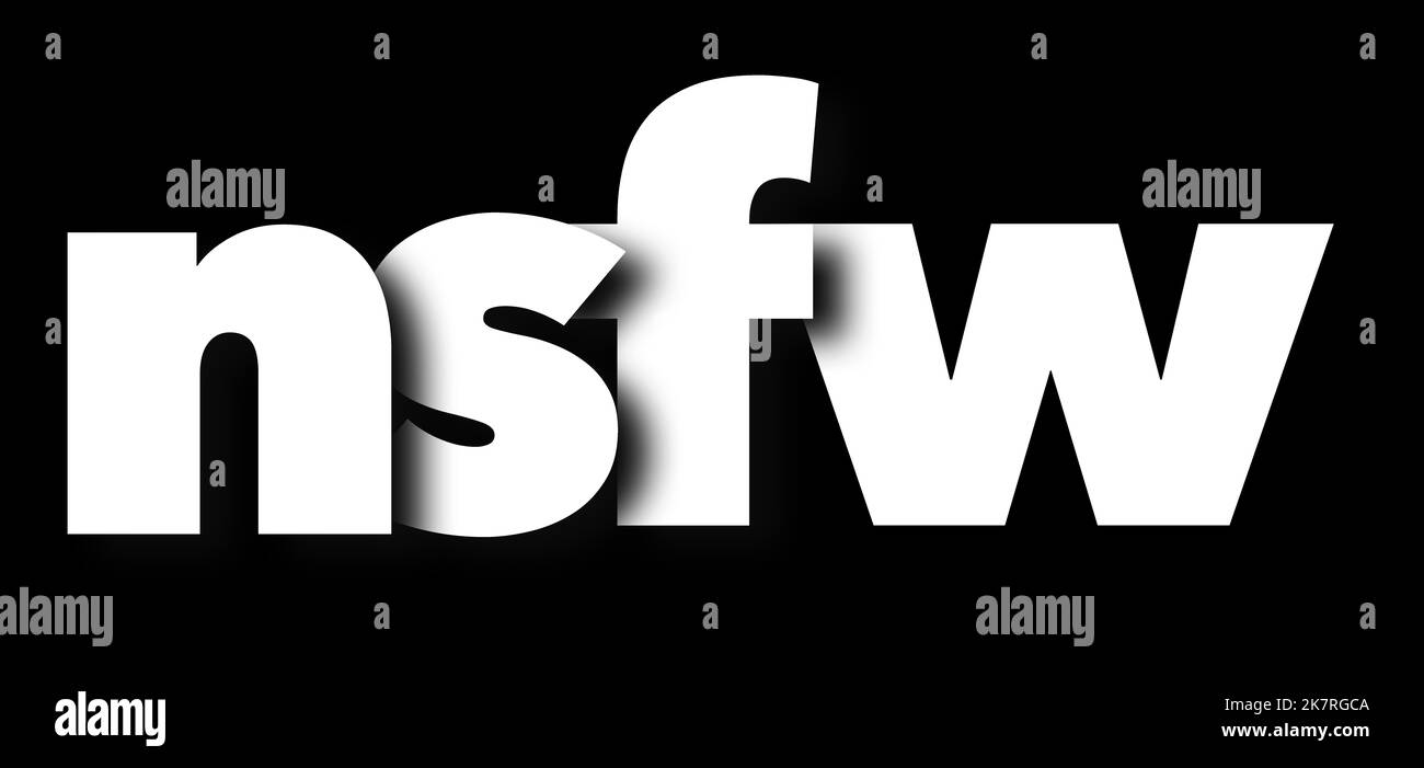 Zu Ihrer Information handelt es sich um eine grafische 3-d-Illustration über Akronyme und Initialismen, die bei der SMS auf dem Telefon verwendet werden. Dieses ist NSFW oder nicht sicher für die Arbeit. Stockfoto