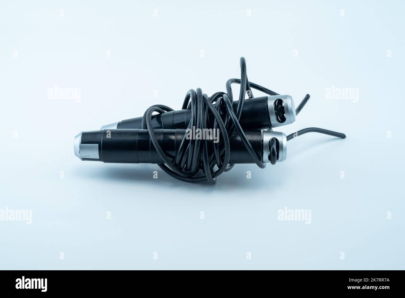 Recyceltes Springseil Stockfoto