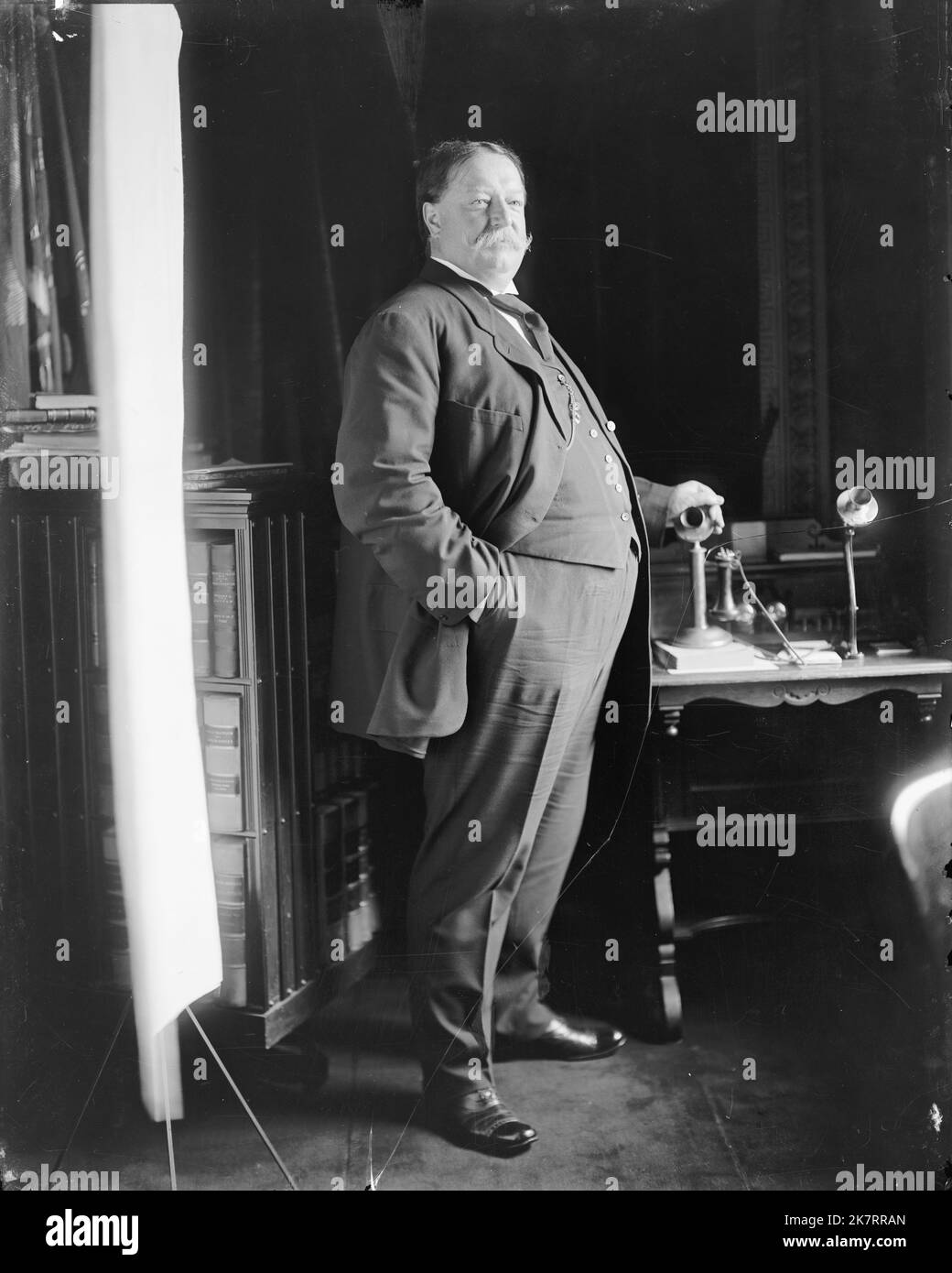 Ein Porträt von William Howard Taft, dem Präsidenten der USA von 27.. Stockfoto