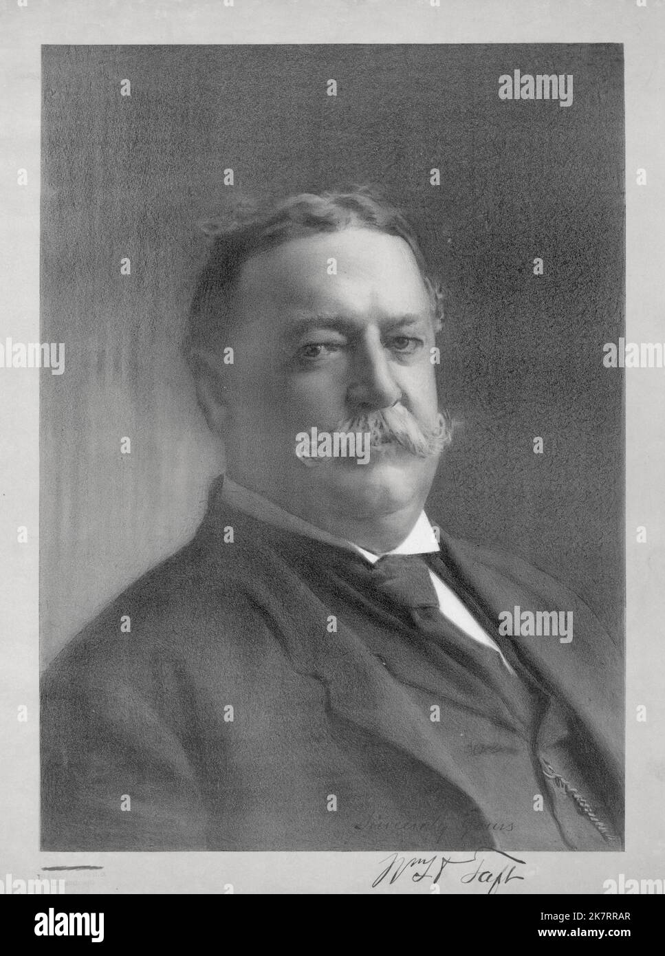 Ein Porträt von William Howard Taft, dem Präsidenten der USA von 27.. Stockfoto