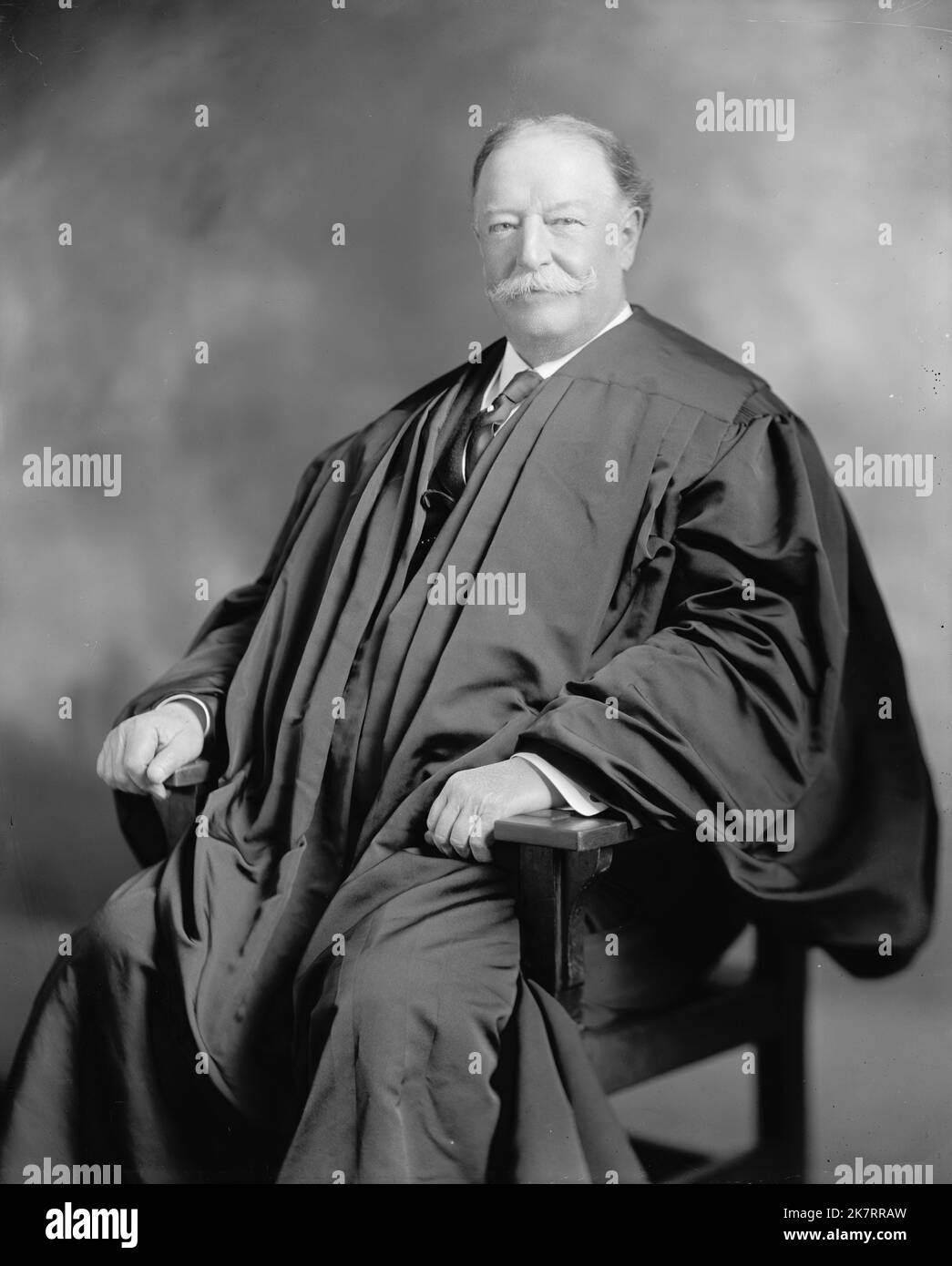 Ein Porträt von William Howard Taft, dem Präsidenten der USA von 27., als Oberrichter des Obersten Gerichtshofs Stockfoto