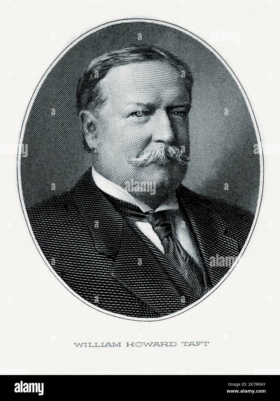 Ein Porträt von William Howard Taft, dem Präsidenten der USA von 27.. Stockfoto