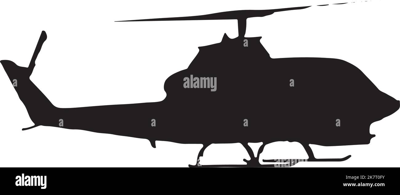 schwarzes Logo des cobra Helikopters Stock Vektor