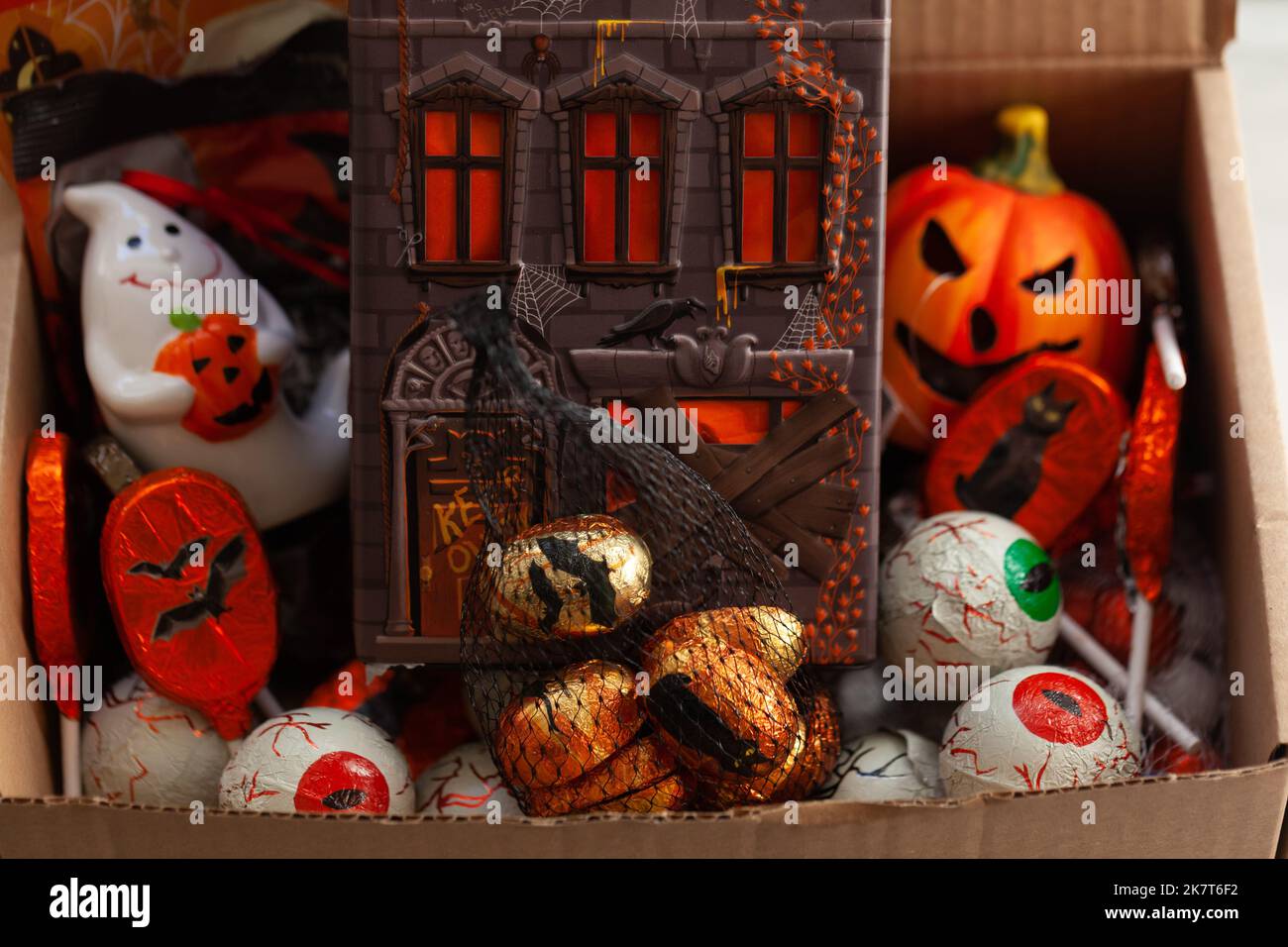 Herbst/Halloween-Saison - Kürbis Patches, Spooky Times at the Sales Stockfoto