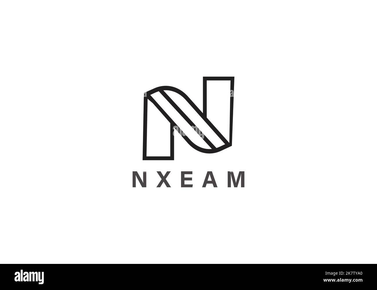 Buchstabe N logo Icon Design template Elemente Stock Vektor