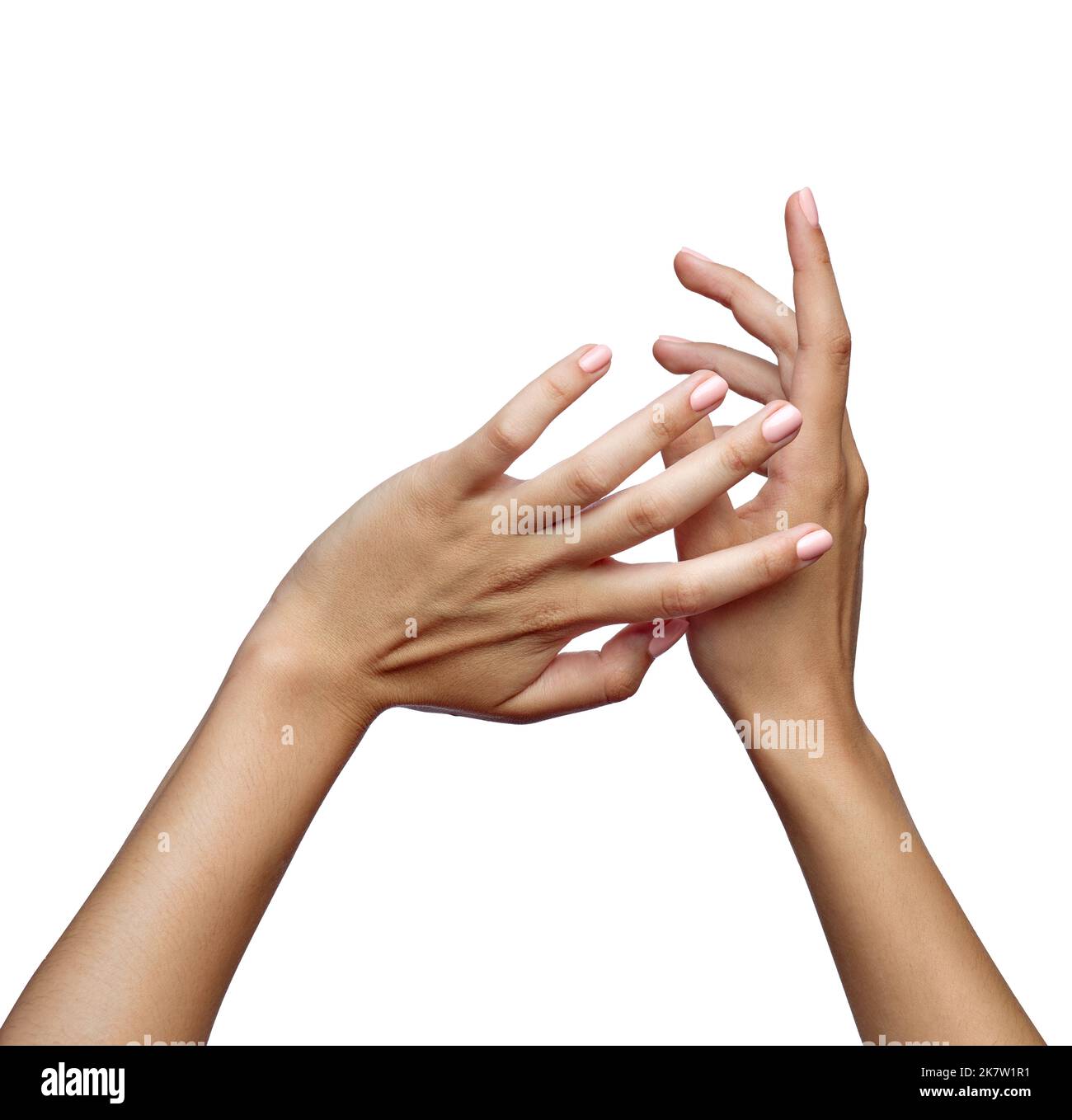 Maniküre Hand Frau Nagellack Schönheit Fingernagel Körperpflege Stockfoto