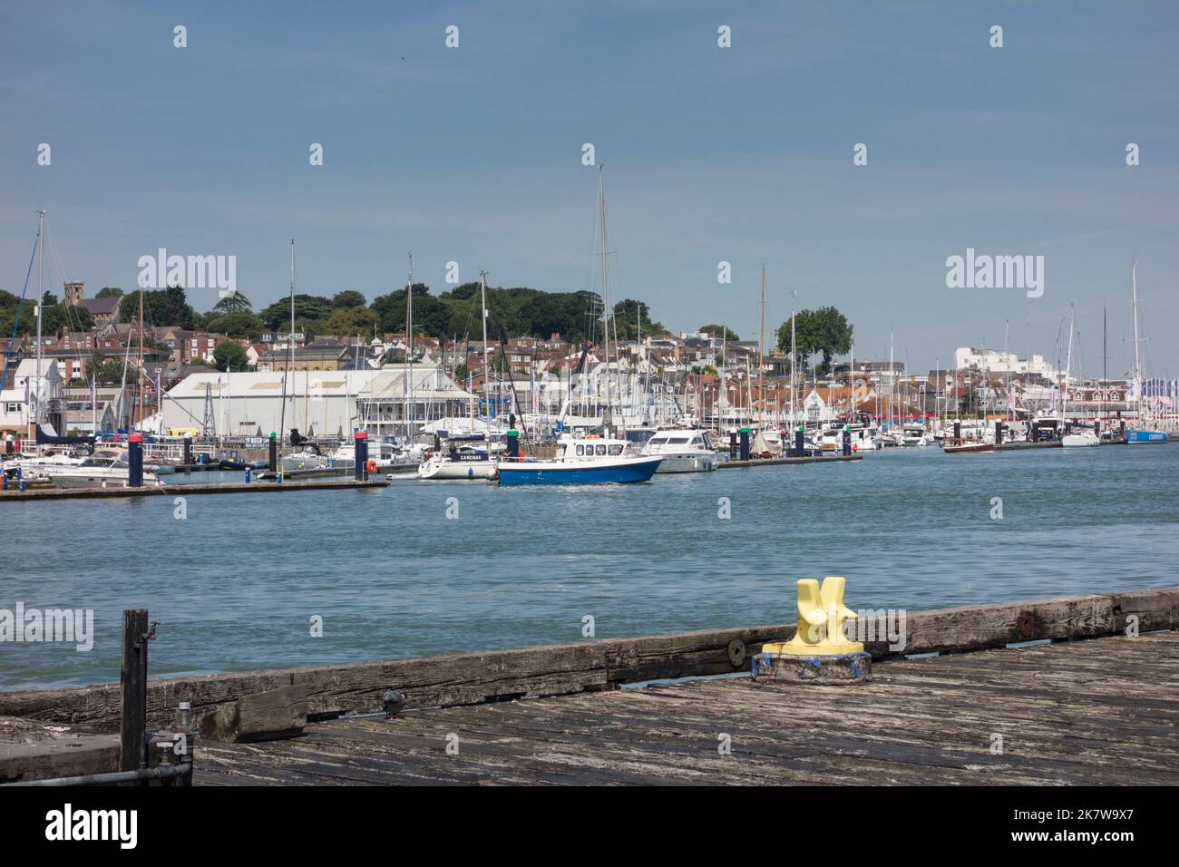 Blick auf East Cowes, Isle of Wight, Großbritannien Stockfoto