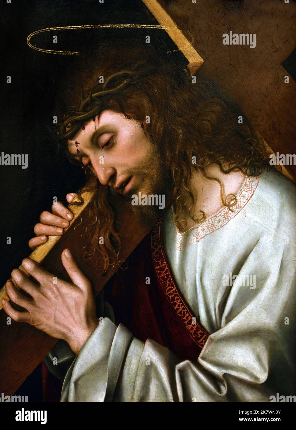 Christus trägt das Kreuz 1505 Giovanni Francesco Maineri aktiv 1489-1506 15-16. Jahrhundert, Parma, Italien, Italienisch. Stockfoto
