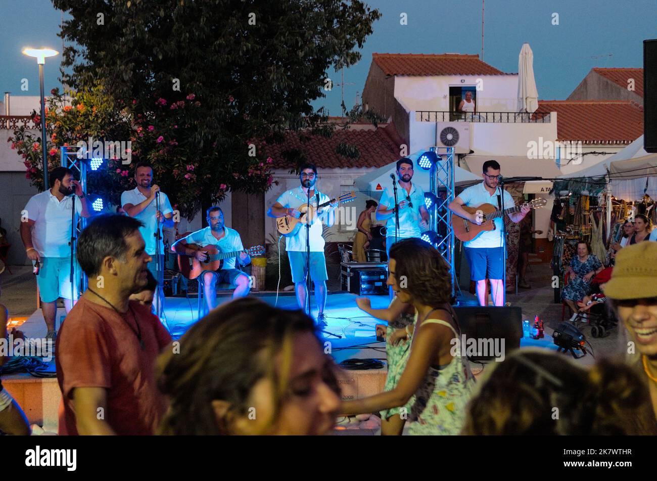 Al Canti - Portugiesische Volksmusik aus Alentejo beim Festival Andancas 2022 in Campino. Alentejo, Portugal Stockfoto