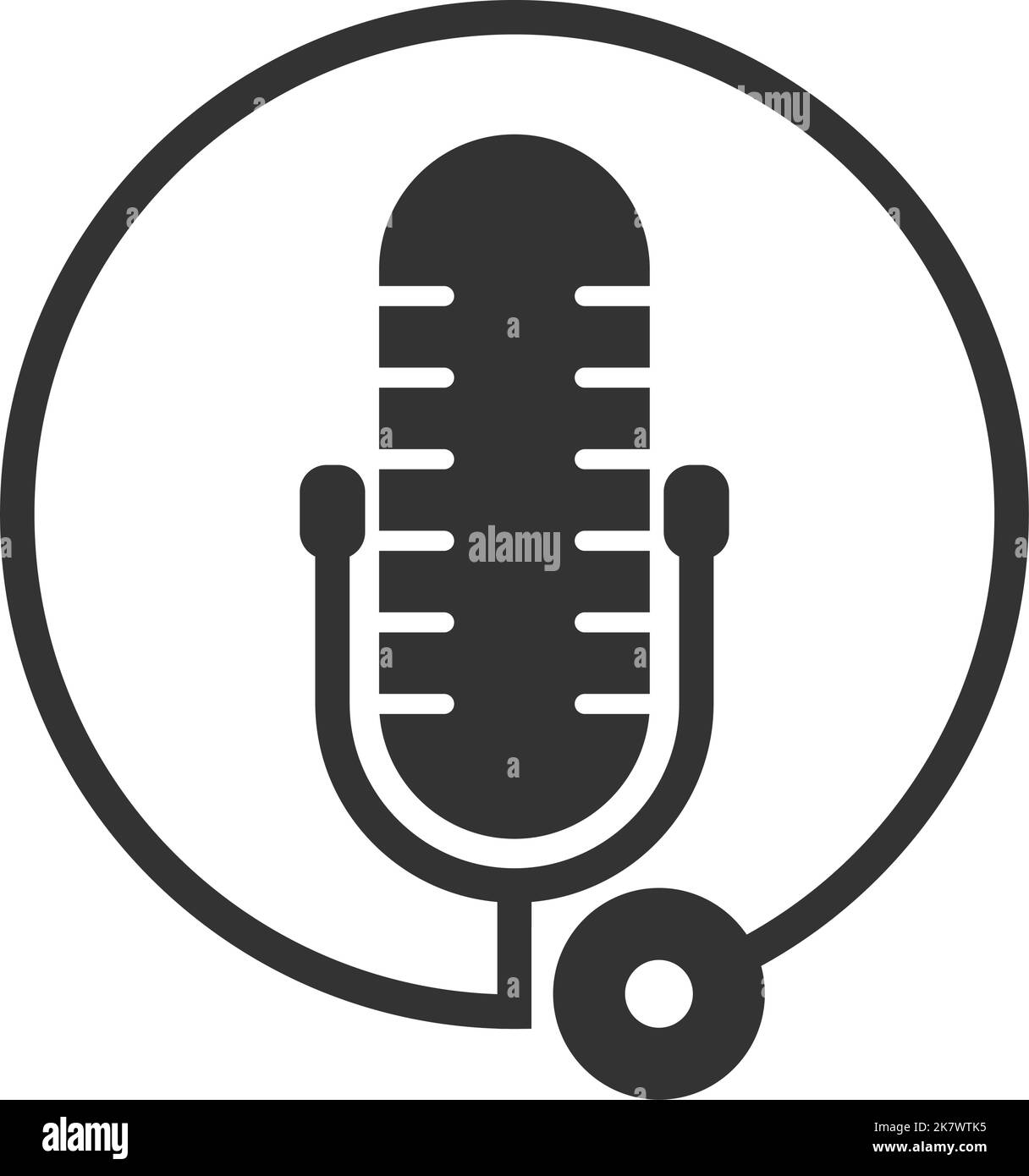 Health Talk Logo Symbol Illustration Markenidentität Stock Vektor