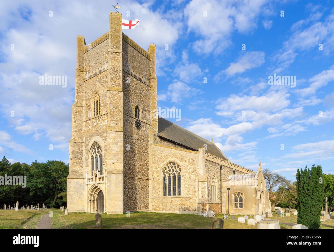 St Bartholomew's Church eine mittelalterliche Kirche im Dorf Orford Suffolk England Großbritannien Europa Stockfoto