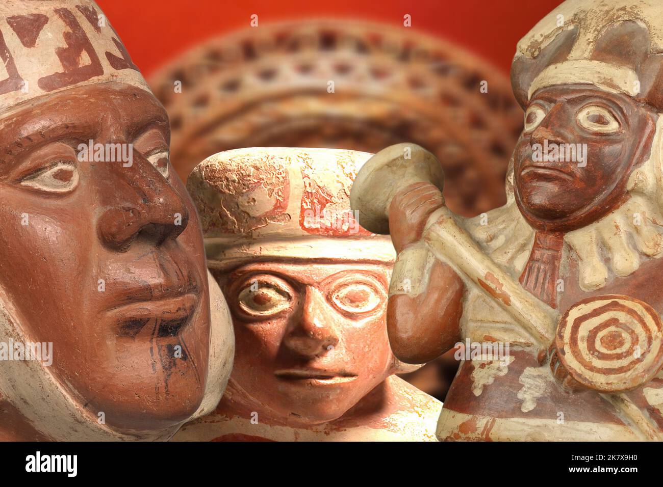 Statuetten, die das Inka-Volk darstellen Stockfoto