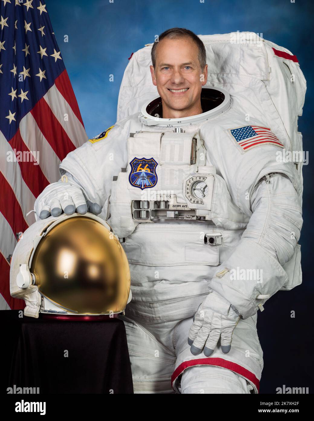 Offizielles NASA-Porträt des Astronauten Tom Marshburn Stockfoto
