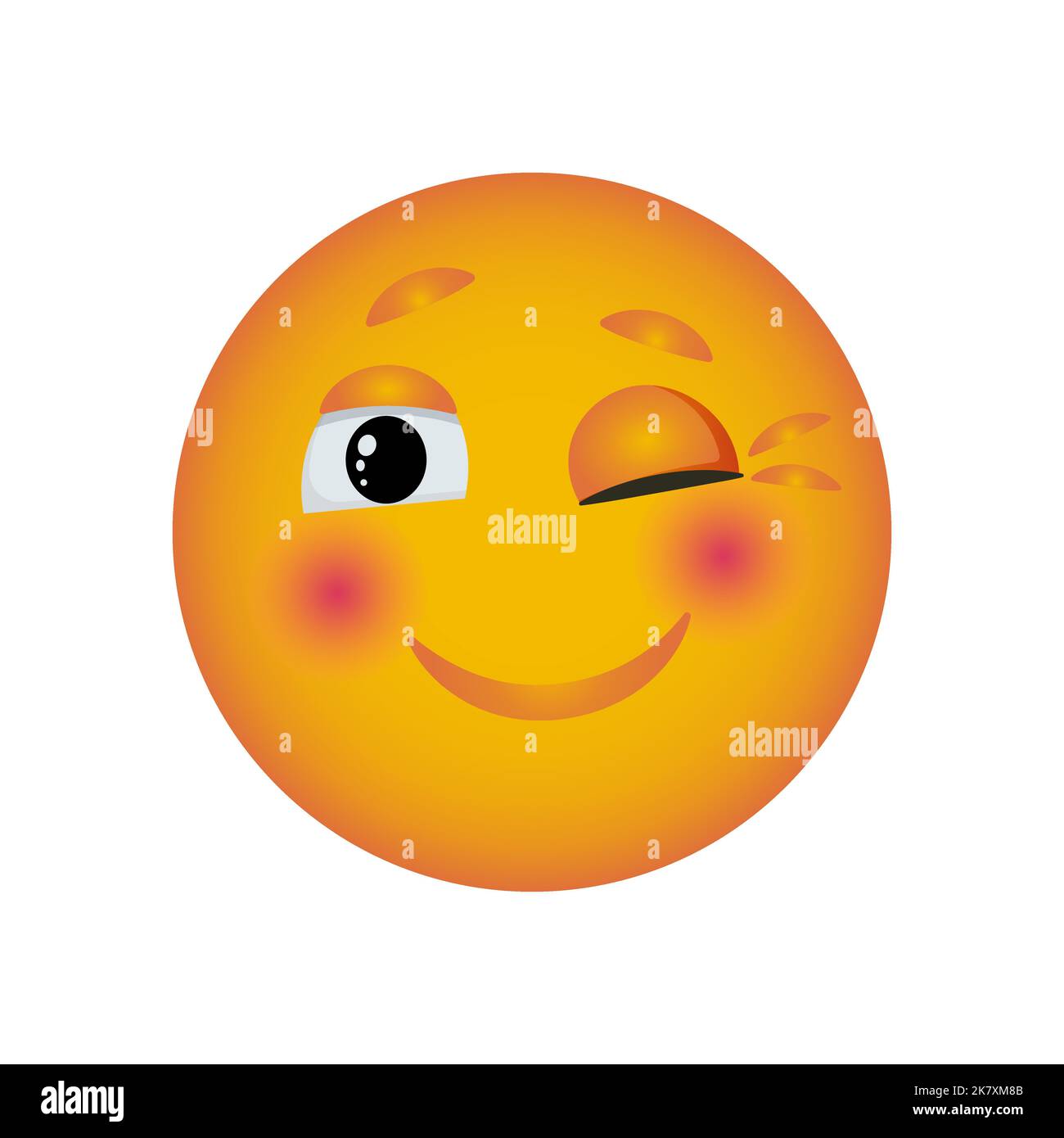 Lächeln schreit große Tränen. Emoji-Reaktionen auf Nachrichten für soziale Netzwerke. Vector Smiley Stock Vektor