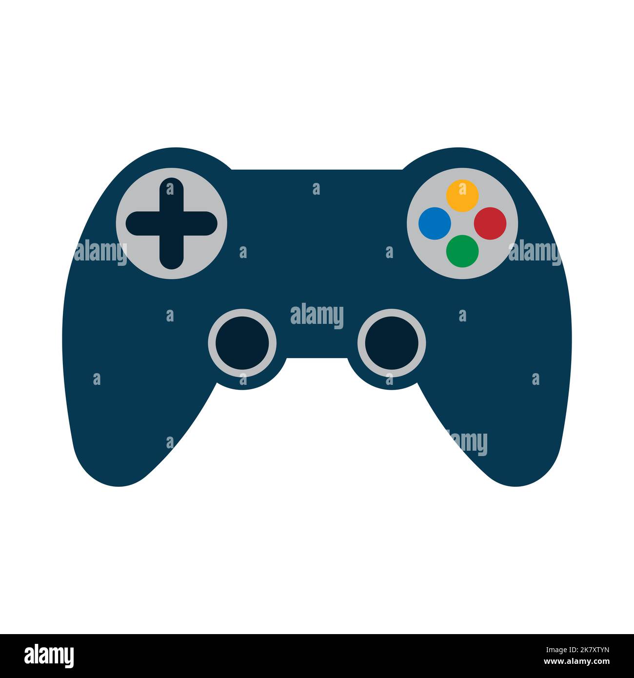 Joystick-Vektorsymbol. Spielkonsole oder Gamecontroller Stock Vektor