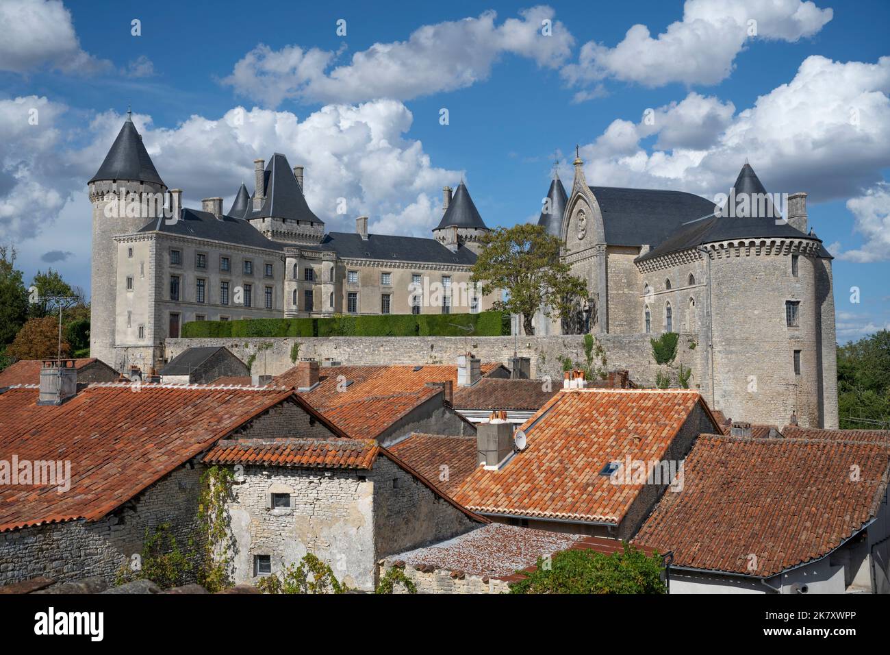 Château de Verteuil in Verteuil-sur-Charente, Charente, Nouvelle-Aquitaine, Frankreich Stockfoto