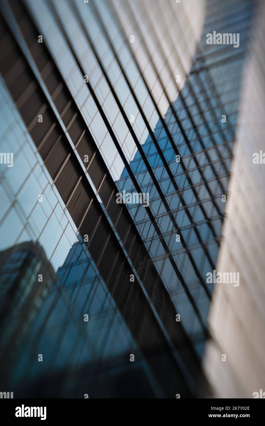 Nahaufnahme eines architektonischen Elements, wodurch ein abstraktes Bild entsteht, das als Hintergrund verwendet werden kann Stockfoto