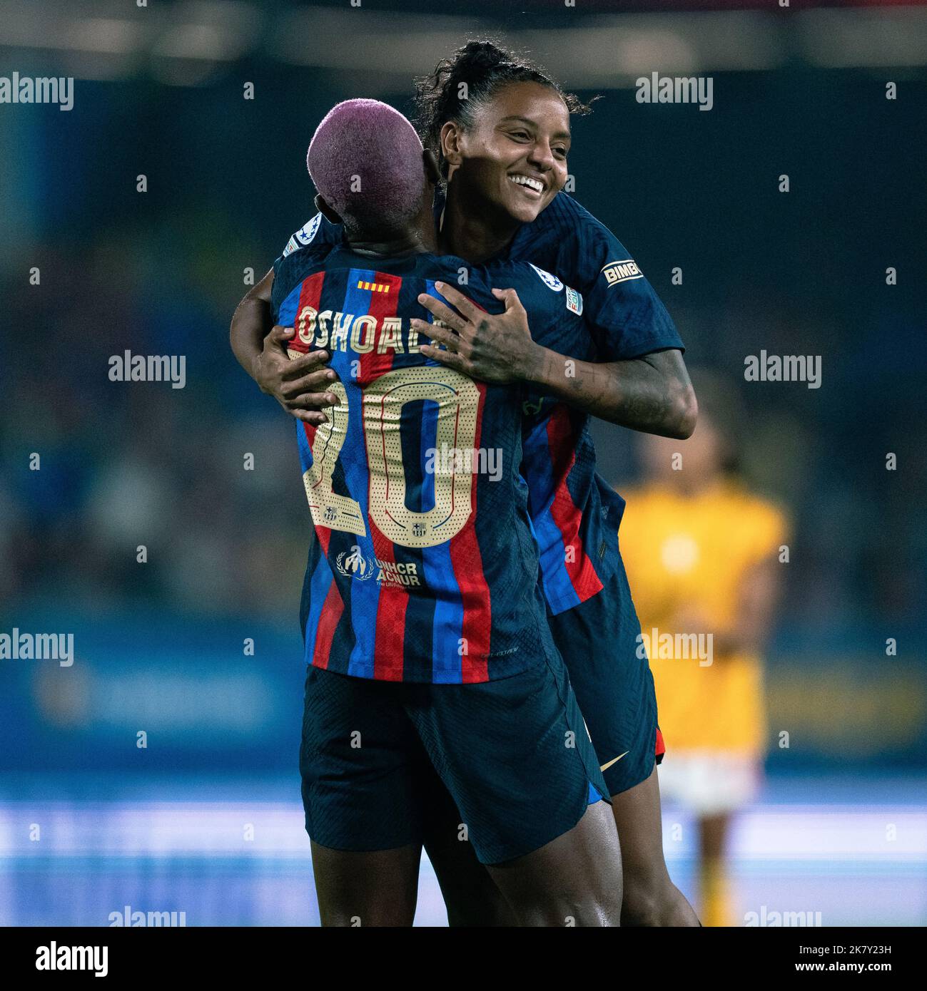 Barcelona, Spanien, 19, Oktober 2022. Spanien-Football-Women's Champions League FC Barcelona gegen SL Benfica Women. Quelle: Joan G/Alamy Live News Stockfoto