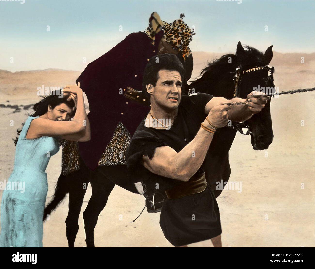 Szene mit Steve Reeves Film: The Slave: Son of Spartacus (1960) Charaktere: MIT RandUS Regie: Sergio Corbuci 29 May 1963 **WARNUNG** Dieses Foto ist nur für den redaktionellen Gebrauch bestimmt und unterliegt dem Copyright von MGM und/oder dem Fotografen, der von der Film- oder Produktionsfirma beauftragt wurde, und kann nur von Publikationen im Zusammenhang mit der Bewerbung des oben genannten Films reproduziert werden. Eine obligatorische Gutschrift an MGM ist erforderlich. Der Fotograf sollte auch bei Bekanntwerden des Fotos gutgeschrieben werden. Ohne schriftliche Genehmigung der Film Company kann keine kommerzielle Nutzung gewährt werden. Stockfoto