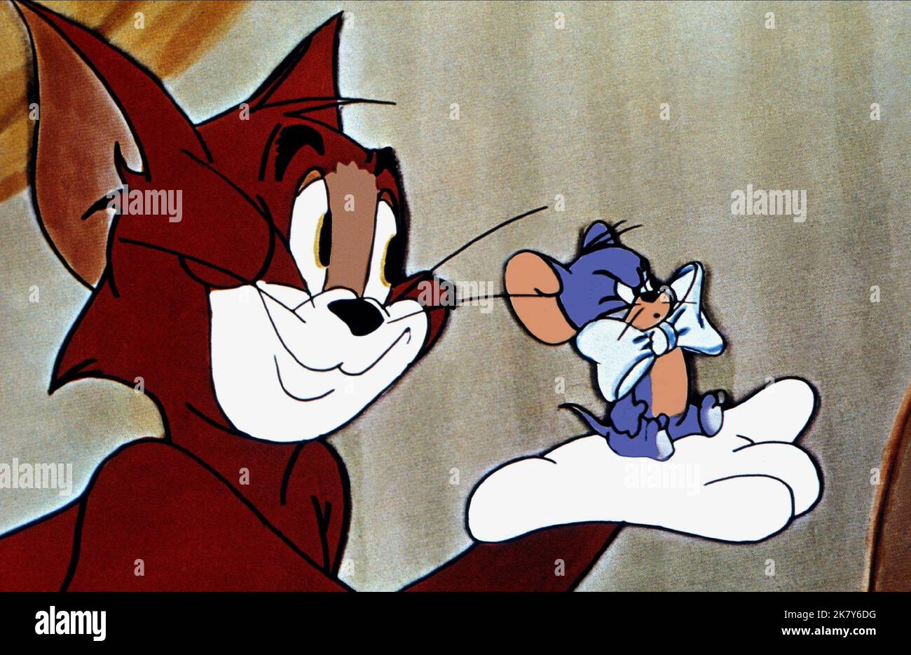 Tom the Cat & Jerry the Mouse Film: Tom & Jerry (TV-Kurzfilm-Reihe) USA, ca. 1960-1967, 01. Mai 1966 **WARNUNG** Dieses Foto ist nur für redaktionelle Zwecke bestimmt und unterliegt dem Copyright von MGM und/oder dem Fotografen, der von der Film- oder Produktionsfirma beauftragt wurde, und kann nur durch Publikationen im Zusammenhang mit der Bewerbung des oben genannten Films reproduziert werden. Eine obligatorische Gutschrift an MGM ist erforderlich. Der Fotograf sollte auch bei Bekanntwerden des Fotos gutgeschrieben werden. Ohne schriftliche Genehmigung der Film Company kann keine kommerzielle Nutzung gewährt werden. Stockfoto