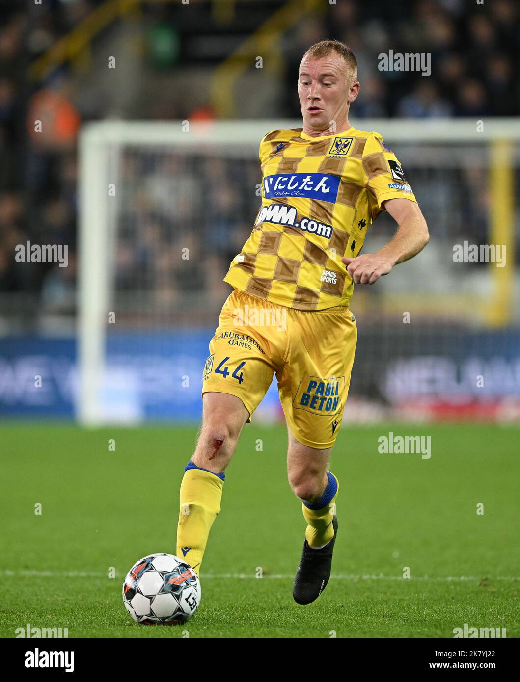 Brugges, Belgien. 19. Oktober 2022. Christian Bruls (44) vom STVV im Rahmen eines Fußballspiels der ersten Liga der belgischen Jupiler Pro League zwischen dem Club Brugge KV und dem Sint-Truidense VV am Spieltag 13. in der Saison 2022-2023, am Mittwoch, dem 19. Oktober 2022 in Brügge, Belgien. PHOTO SPORTPIX | DAVID CATRY Credit: David Catry/Alamy Live News Stockfoto