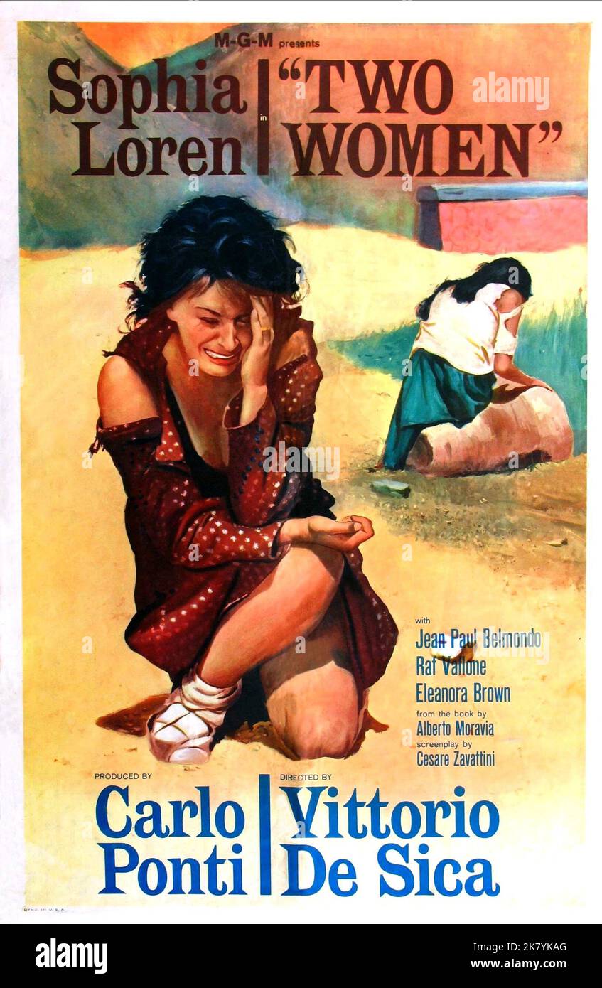 Sophia Loren Poster Film zwei Frauen (La ciociara) Charaktere: Cesir IT/FR 1960, Regie: Vittorio de Sica 23. Dezember 1960 **WARNUNG** dieses Foto ist nur für redaktionelle Zwecke bestimmt und unterliegt dem Urheberrecht der BOTSCHAFT und/oder des Fotografen, der von der Film- oder Produktionsgesellschaft beauftragt wurde. Es kann nur durch Veröffentlichungen in Verbindung mit der Werbung für den obigen Film reproduziert werden. Eine obligatorische Gutschrift an die BOTSCHAFT ist erforderlich. Der Fotograf sollte ebenfalls angerechnet werden, wenn er bekannt ist. Ohne schriftliche Genehmigung der Film Company kann keine kommerzielle Nutzung gewährt werden. Stockfoto