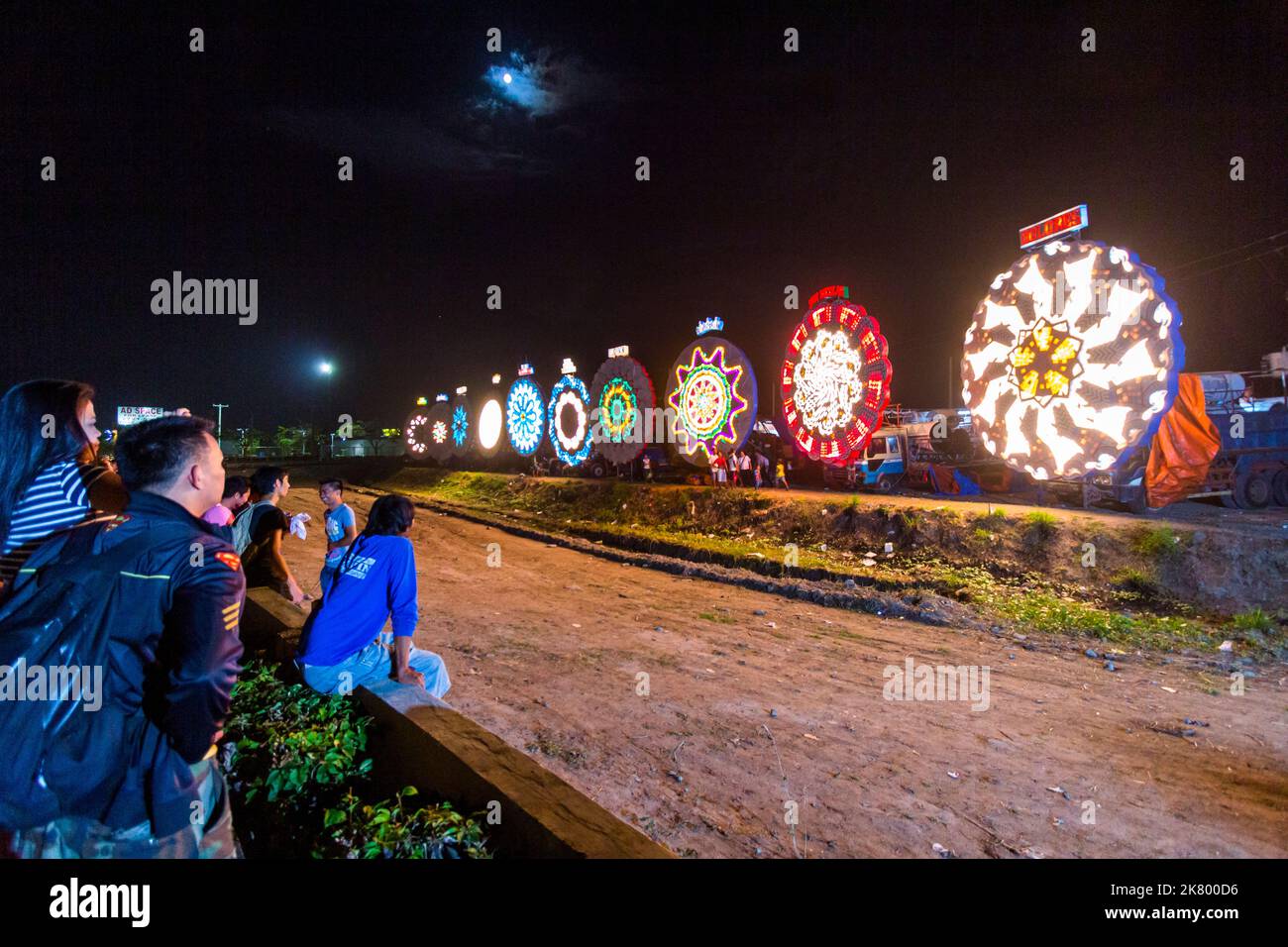 Riesige Weihnachtslaternen in Pampanga, Philippinen Stockfoto