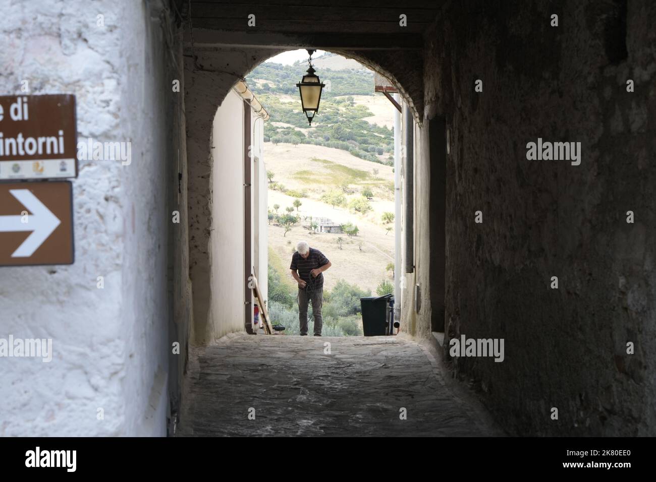 Rocca Imperiale: un paese nella Provincia di Cosenza. UN paese arroccato sulla montagna. Una paese da visitare Stockfoto