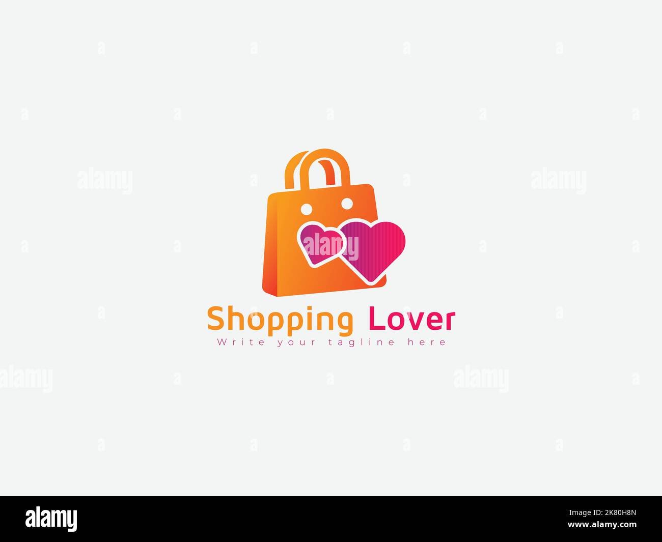 Logo des Shopping Lovers Stock Vektor