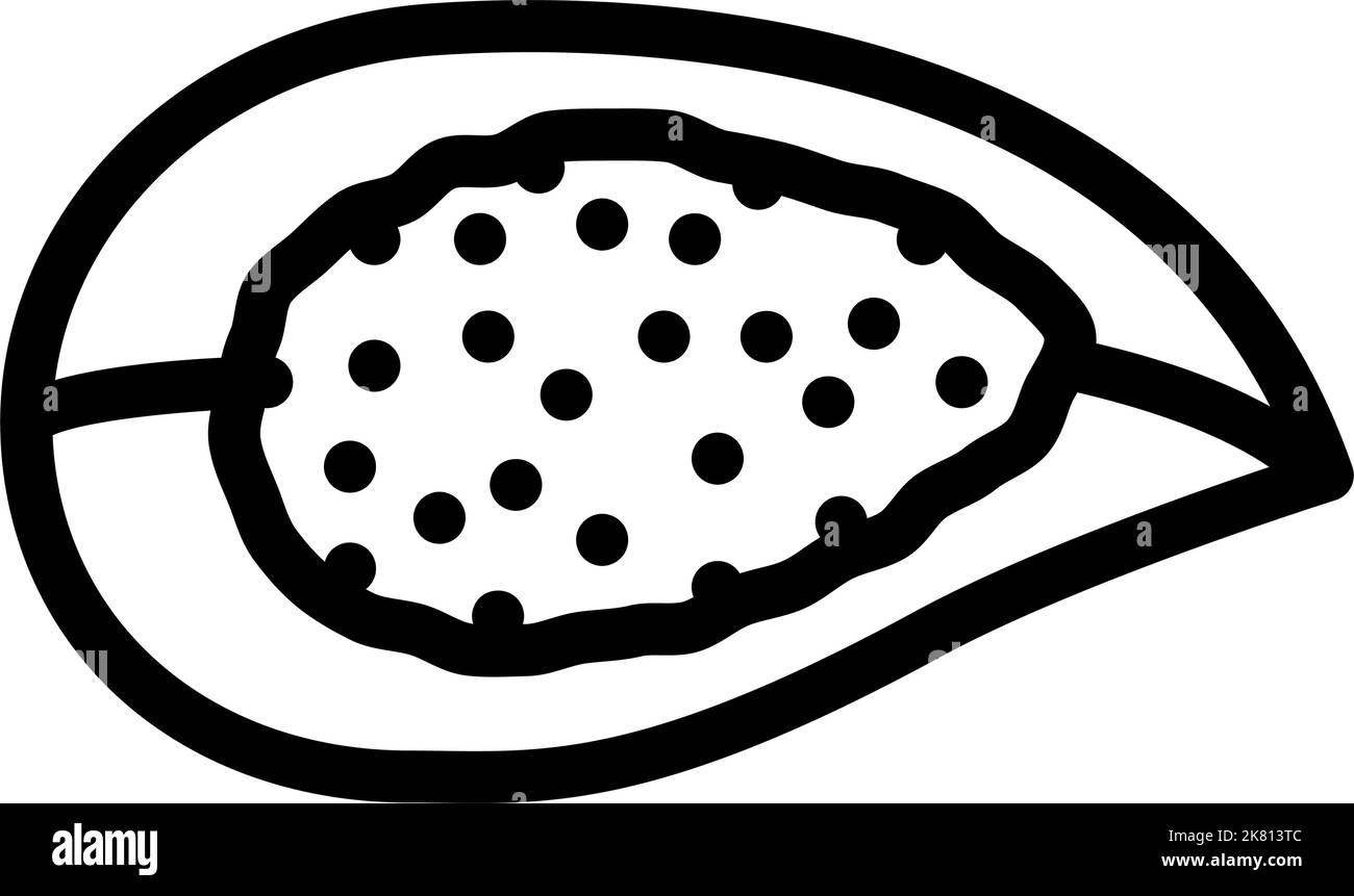 hawaiianische Salzlinie Symbol Vektorgrafik Stock Vektor