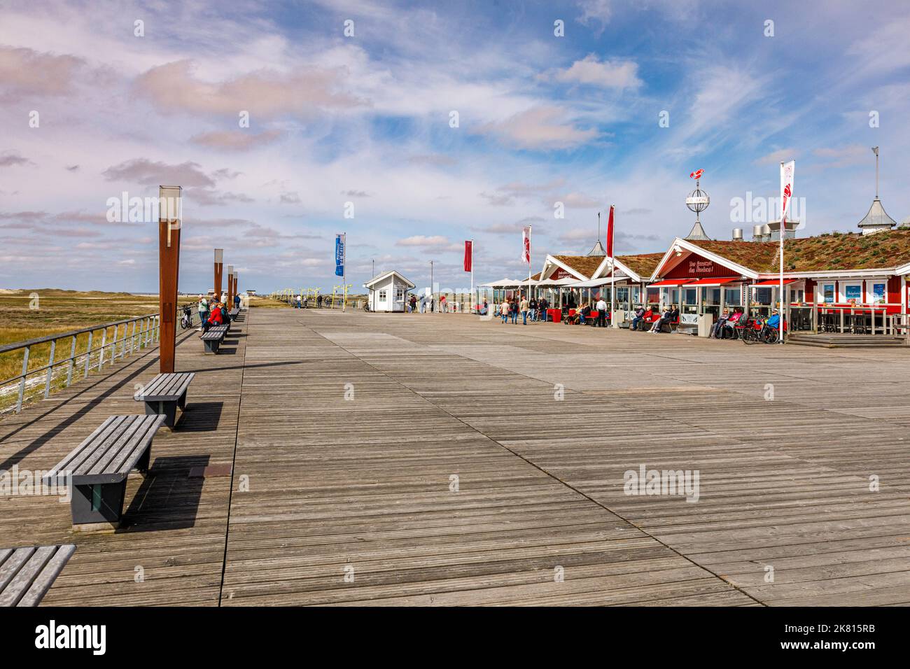 North Sea Spa und Schwefelbad Sankt Peter-Ording, Ticketschalter am Pier Stockfoto