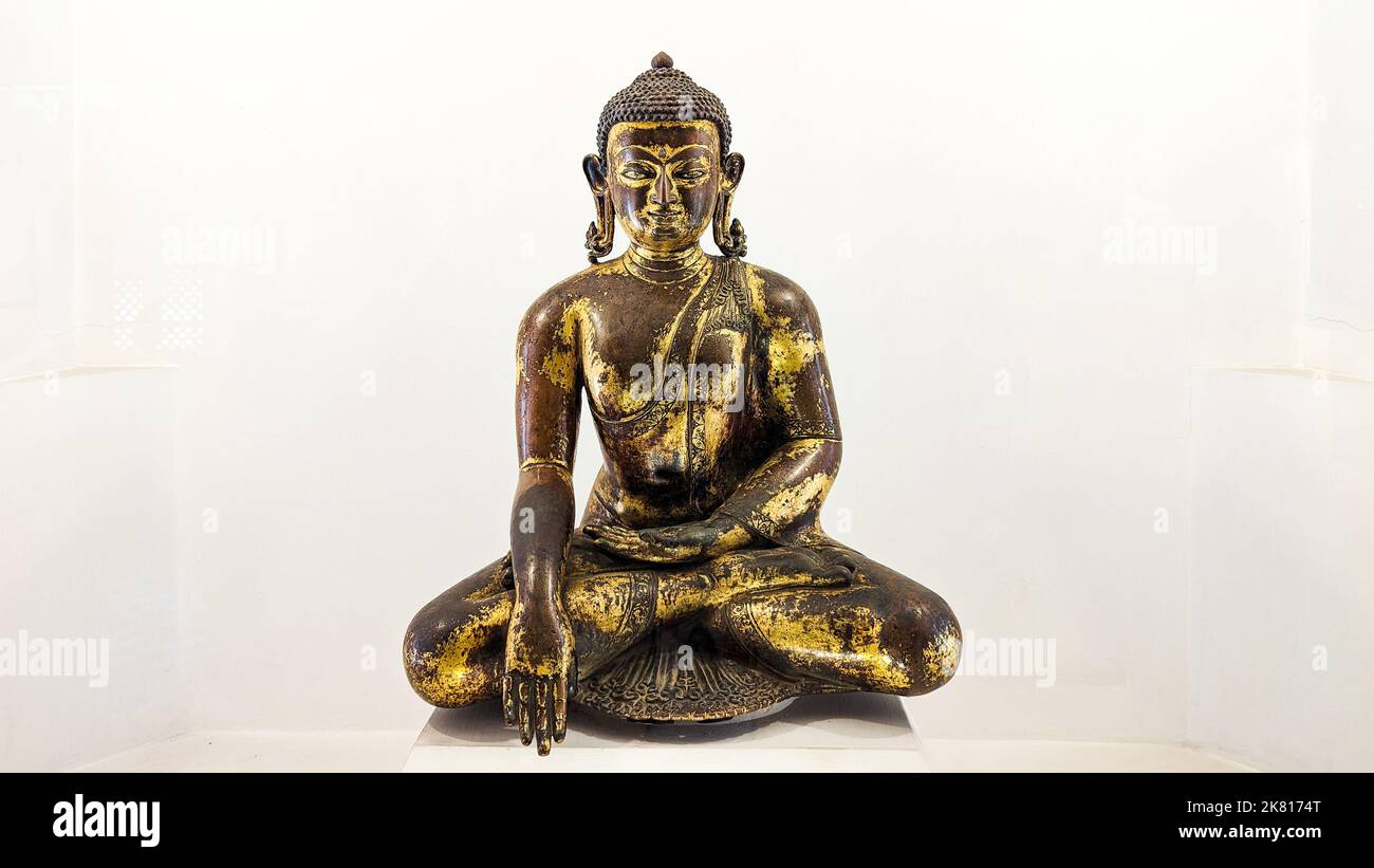Buddhistische Statue im Patan Museum in Lalitpur, Nepal Stockfoto