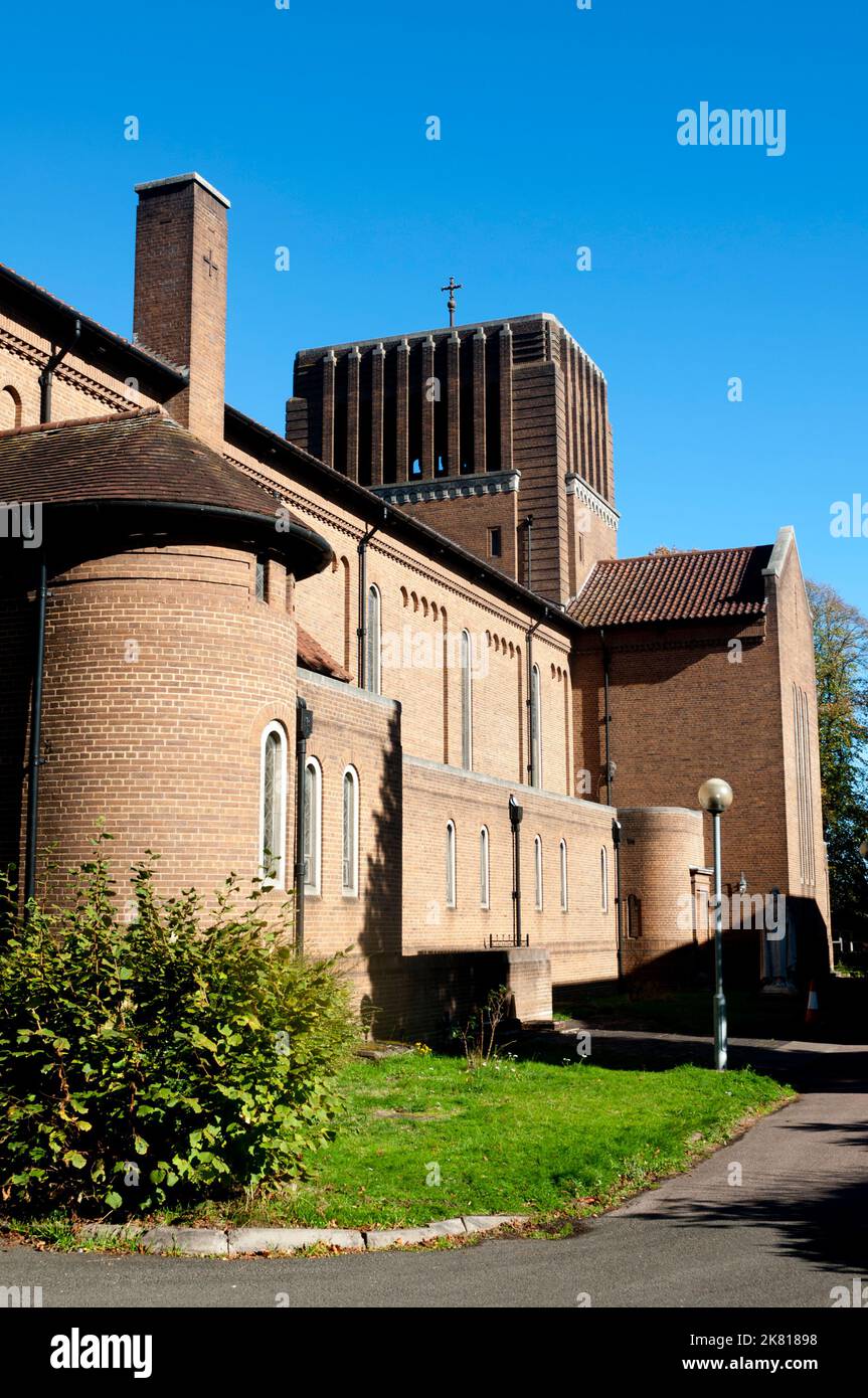 Das Heilige Herz der heiligen Teresa und das Jesuskind Katholische Kirche, Coleshill, Warwickshire, England, Großbritannien Stockfoto