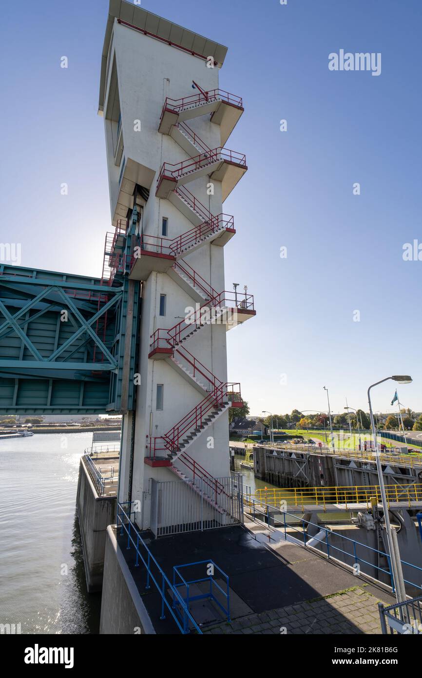 Stormvloedkering Hollandse IJssel Stockfoto