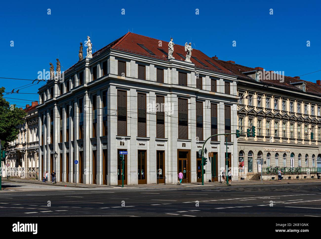 Berliner Volksbank, Platz Der Einheit, Potsdam, Brandenburg, Deutschland Stockfoto