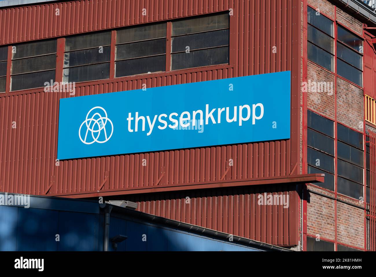 Schild Marine System Standort Kiel der Marineschiffbau Firma