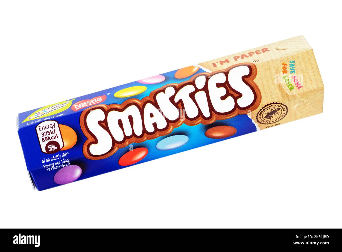 Smarties Schokoladenkonfektion von Nestle Stockfoto