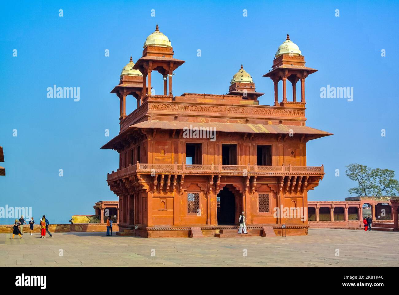 fatehpur sikri, Uttar Pradesh, Agra, Indien, 24.. Januar, 2017, die Architektur von Diwan-i-Khas Stockfoto