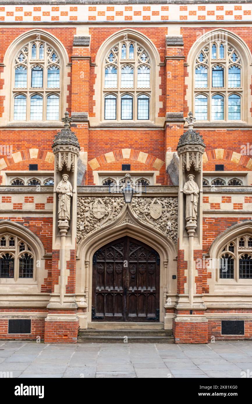 Eine Außenansicht der Old Divinity School in der St Johns Street, Cambridge, Großbritannien Stockfoto