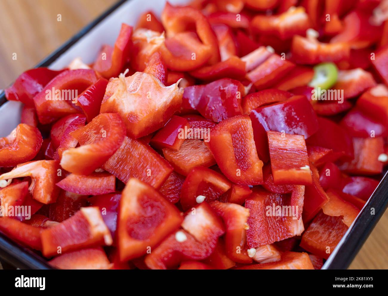 HEP aus Paprikapulver Paprikapulver Stockfoto