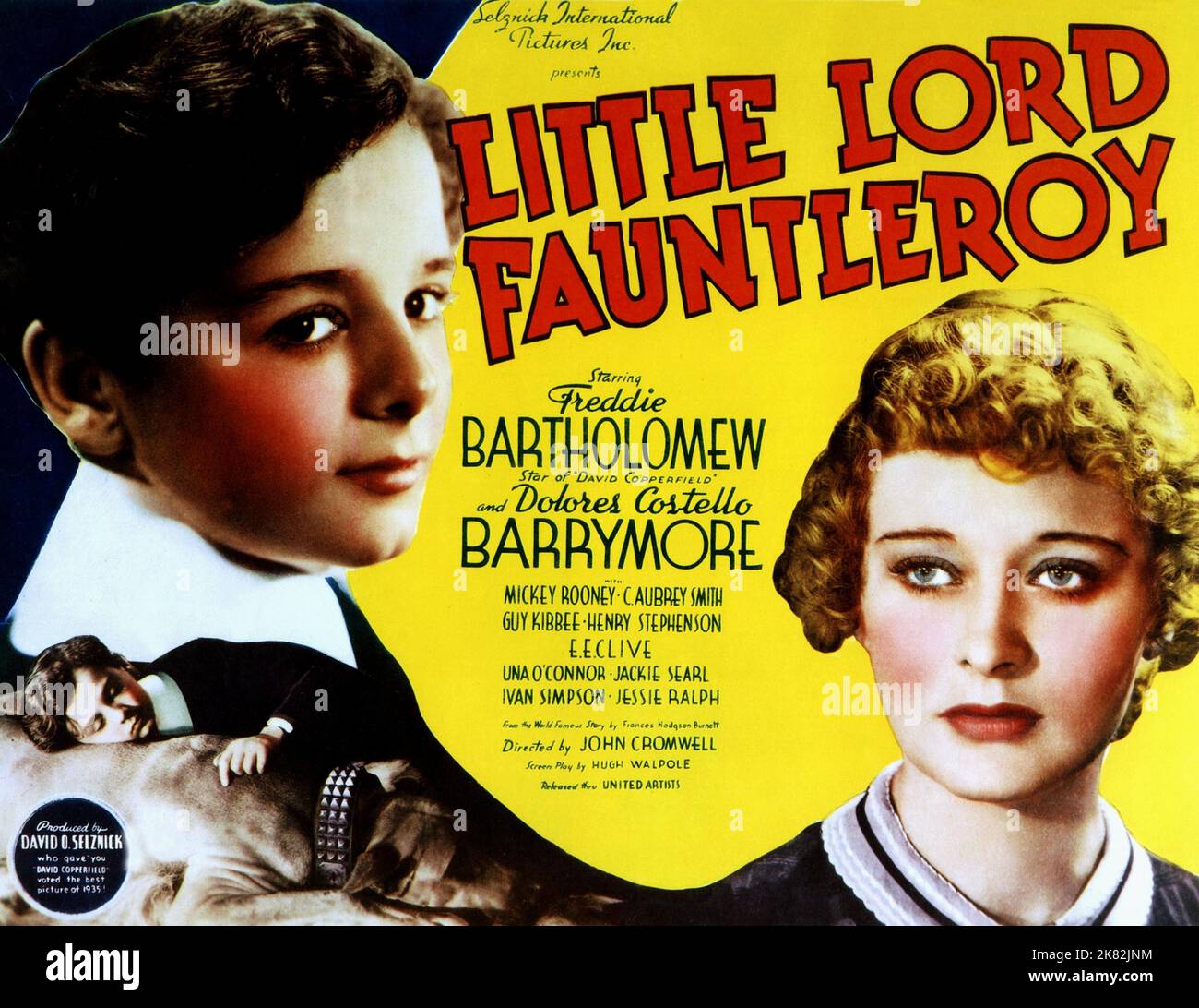 Freddie Bartholomew & Dolores Costello Film: Little Lord Fauntleroy (1927) Charaktere: Cedric 'Ceddie' Erroll & 'Dearest' Erroll Regie: John Cromwell 02. April 1936 **WARNUNG** Dieses Foto ist nur für redaktionelle Zwecke bestimmt und unterliegt dem Copyright von PARAMOUNT und/oder des Fotografen, der von der Film- oder Produktionsfirma beauftragt wurde und darf nur von Publikationen im Zusammenhang mit der Bewerbung des oben genannten Films reproduziert werden. Eine obligatorische Gutschrift an PARAMOUNT ist erforderlich. Der Fotograf sollte auch bei Bekanntwerden des Fotos gutgeschrieben werden. Ohne schriftliche Genehmigung der Film Company kann keine kommerzielle Nutzung gewährt werden. Stockfoto