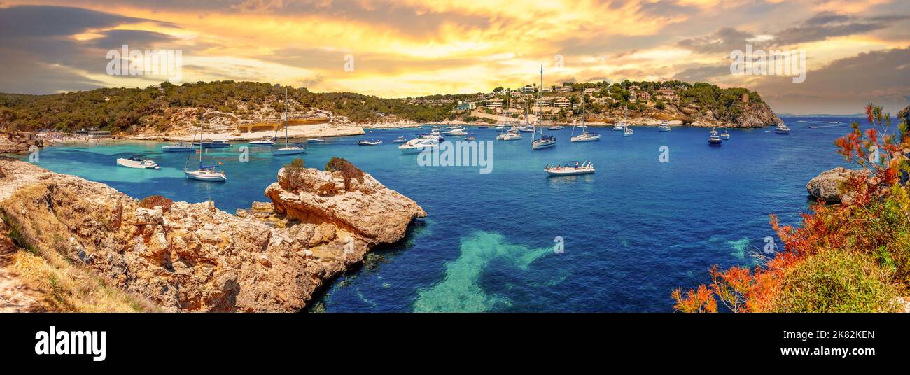 Cala Portals Vells Insel Mallorca, Spanien Stockfoto