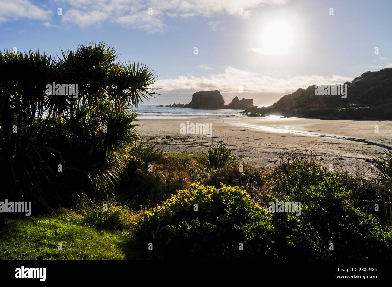 Cape Foulwind bei Buffer Bay in der Nähe von Westport an der Westküste von South Island in Neuseeland Stockfoto