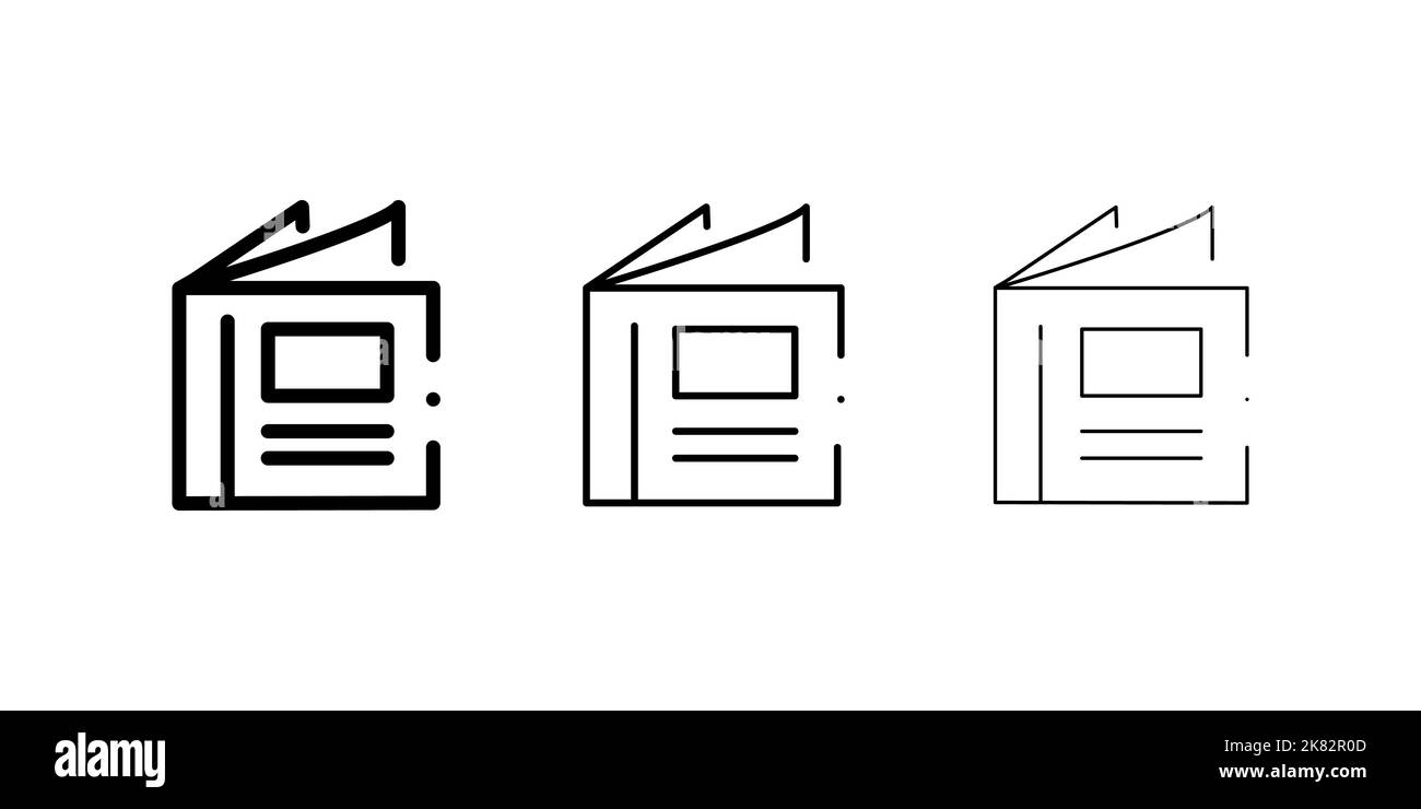 Abbildung des Vektor-Katalogsymbols Stock Vektor