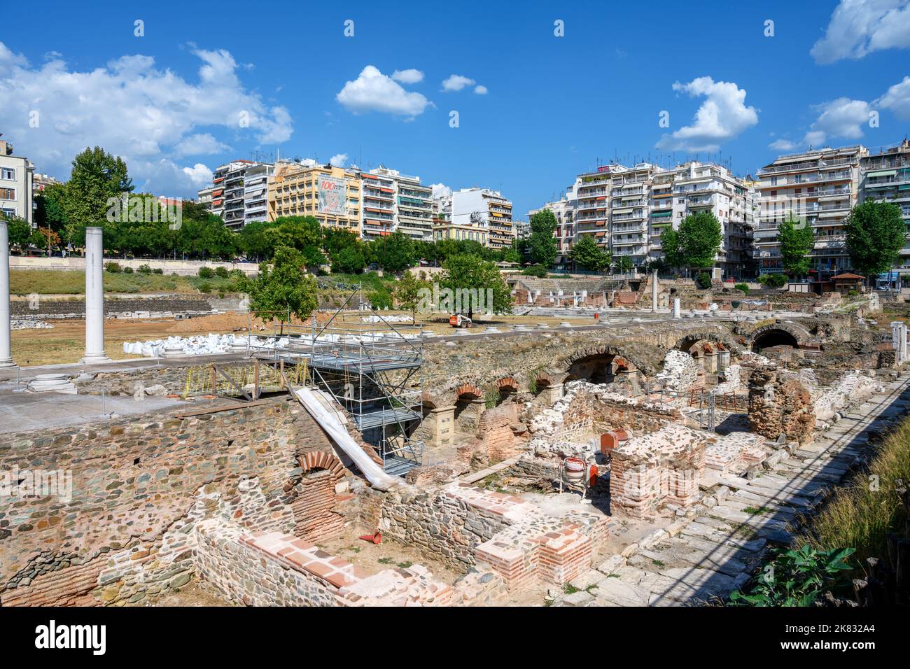 Forum Romanum, Thessaloniki, Mazedonien, Griechenland Stockfoto