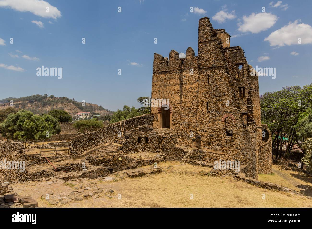 Palast von Iyasu I in der königlichen Einschließung in Gondar, Äthiopien Stockfoto